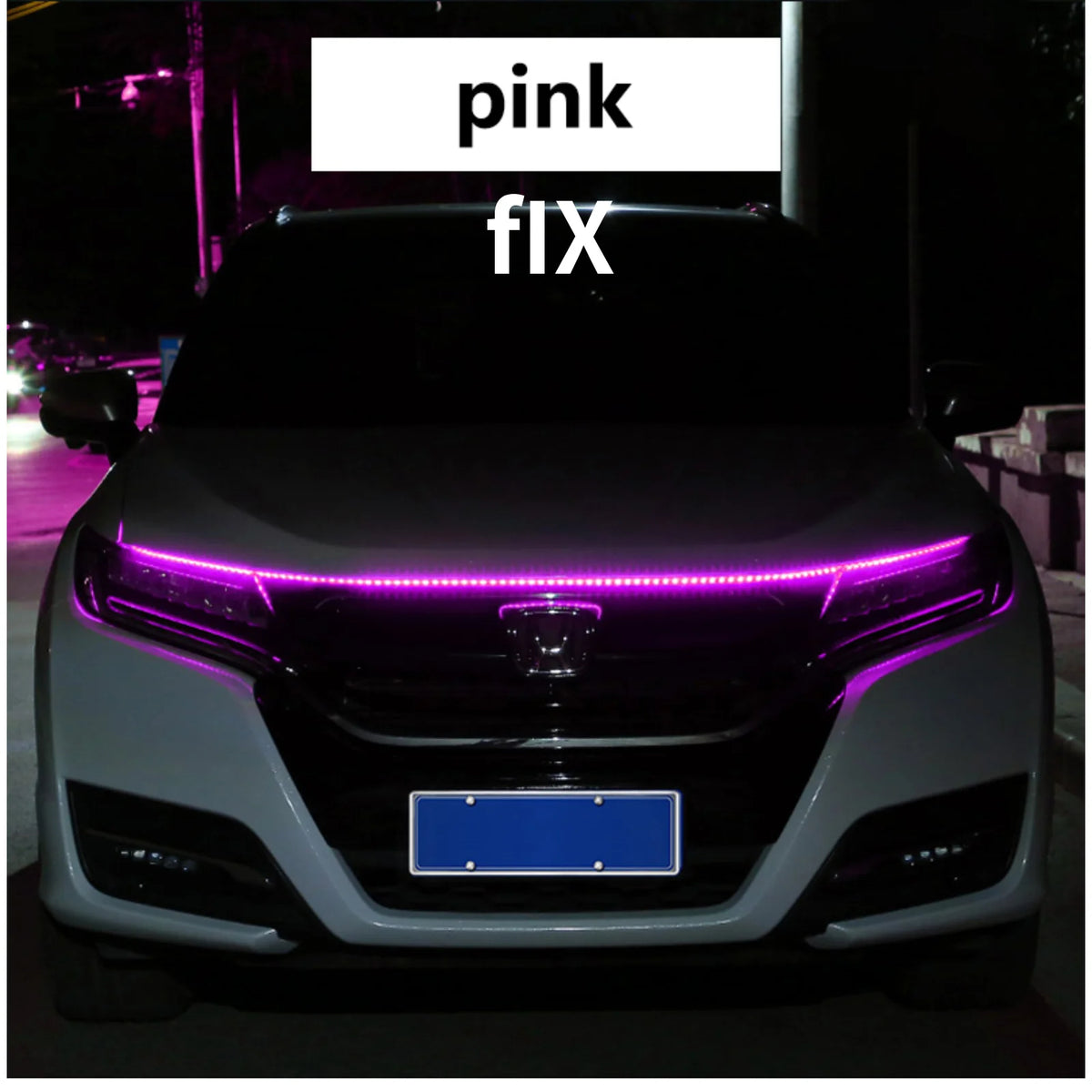 LED feux de jour balayage démarrage capot de voiture lumières décoratives DRL Auto moteur capot Guide lampe d'ambiance décorative 12V blanc