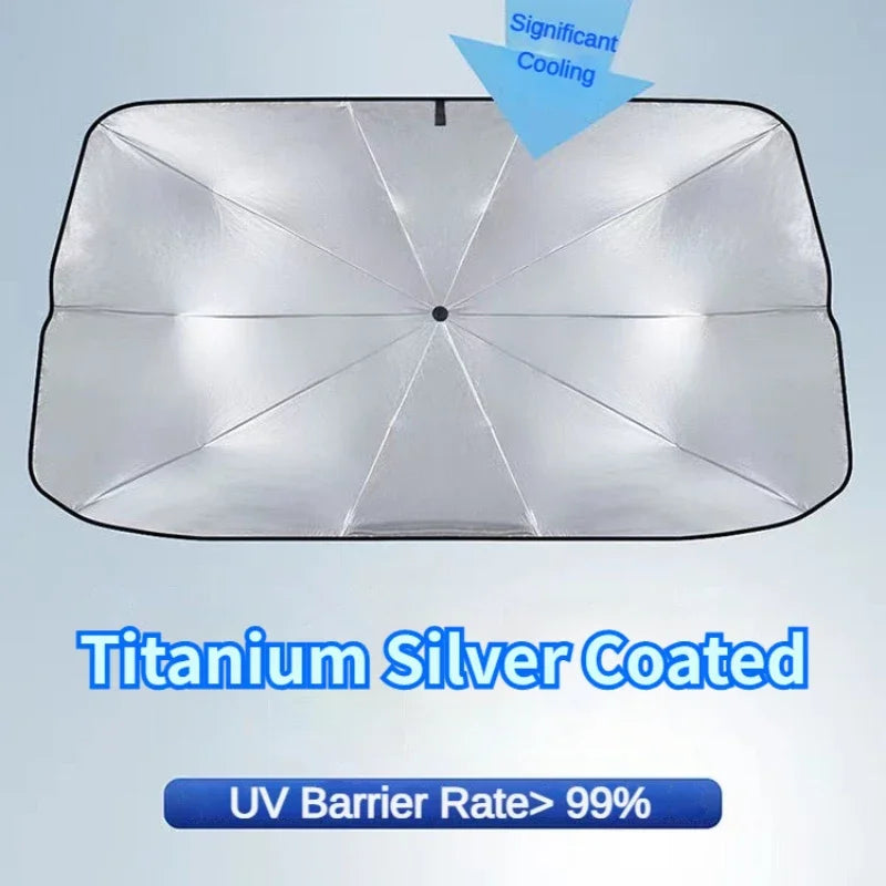 Pare-soleil de voiture pliable, pare-brise, rideau de pare-soleil pour fenêtre avant de voiture, accessoires de protection solaire