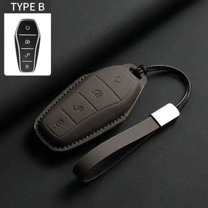 Étui de protection pour clé de voiture, support pour BYD Han Ev Tang Dm Qin PLUS Song Pro MAX Yuan DolDave E2, protecteur de clé automatique, accessoires de voiture