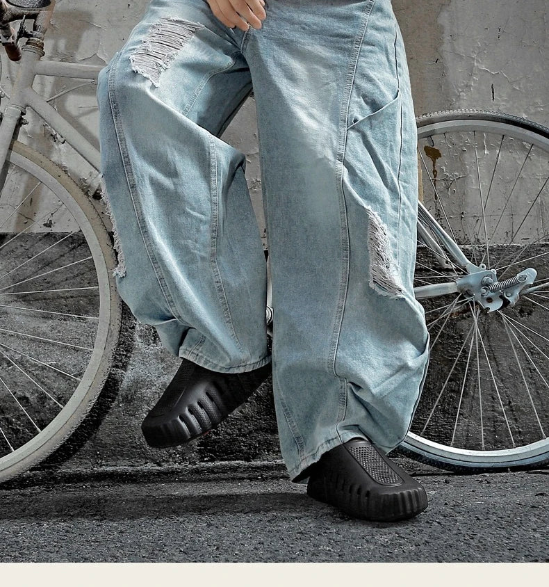 Pantoufles d'été à la mode pour hommes, chaussures d'extérieur légères antidérapantes à tige basse, chaussures décontractées résistantes à l'eau pour hommes