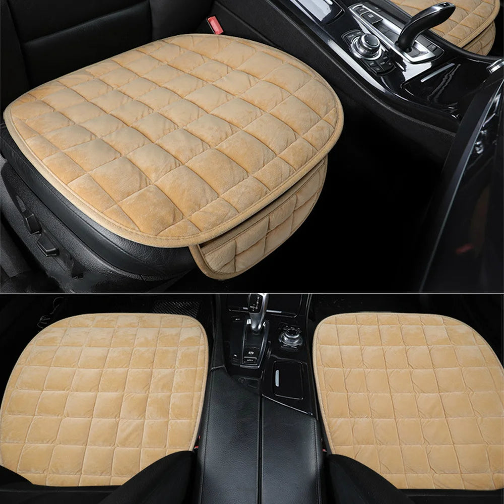 Housse de siège de voiture universelle chaude d'hiver coussin anti-dérapant siège de chaise avant coussin respirant protection de siège de voiture housses de siège pour voitures