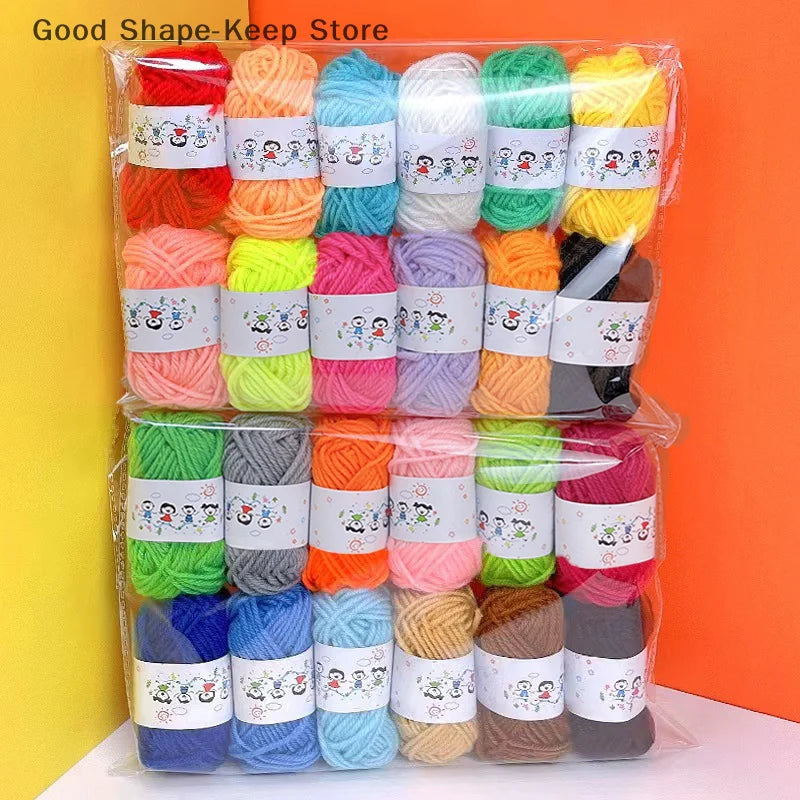 Fil de laine de coton doux et chaud, 12 pièces, fil de tricot à la main de bonne qualité pour laine au Crochet faite à la main, fil de tricot chaud