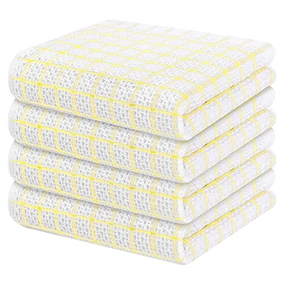 Homaxy 100% coton serviette de cuisine torchon doux Super absorbant chiffons de cuisine nettoyage à domicile serviette à récurer lavage de la vaisselle tissu