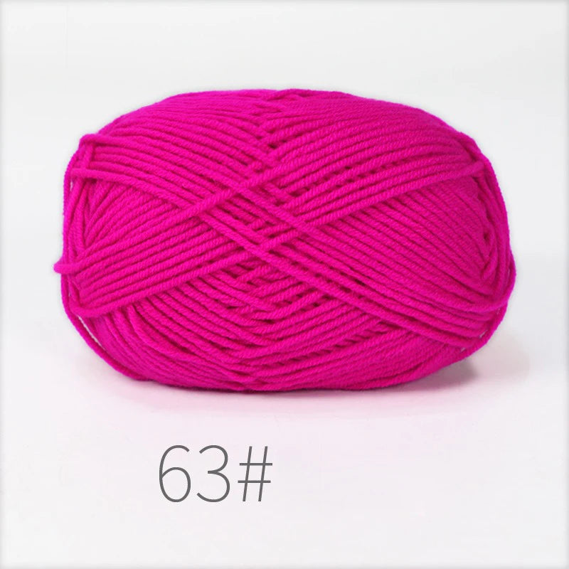 Nouveau 5 pièces 250g lait coton tricot laine fil couture teint Lanas pour Crochet artisanat pull chapeau poupées couture tricot outils