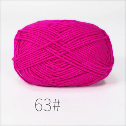 Nouveau 5 pièces 250g lait coton tricot laine fil couture teint Lanas pour Crochet artisanat pull chapeau poupées couture tricot outils