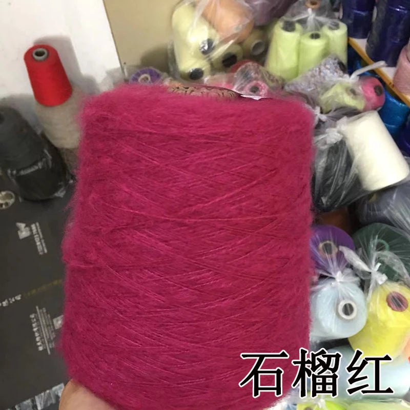 1 régiment de 500 grammes de laine Mohair ultra douce près du corps sans collant, foulards tricotés à la main, fil de pull