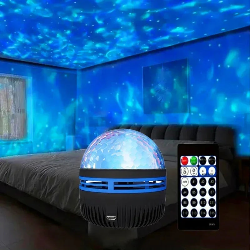 Projecteur LED Galaxie Étoilée Lumière RGB Télécommande Intelligente Lampe Aurore Étoile KTV USB pour Décoration Maison Chambre Camping Mariage