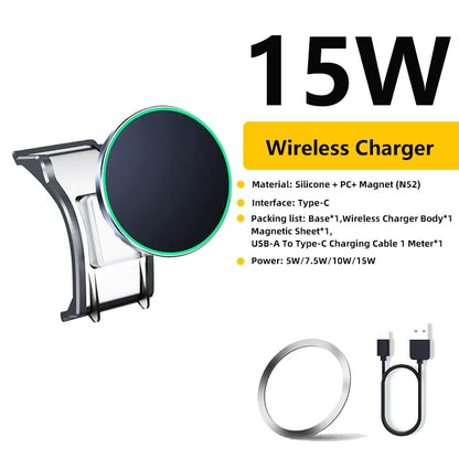 Support de téléphone de voiture pour BMW X5 X6 X7 2019 2020 2021 2022 2023 2024, support par gravité, support GPS, support de Charge magnétique pour Magsafe