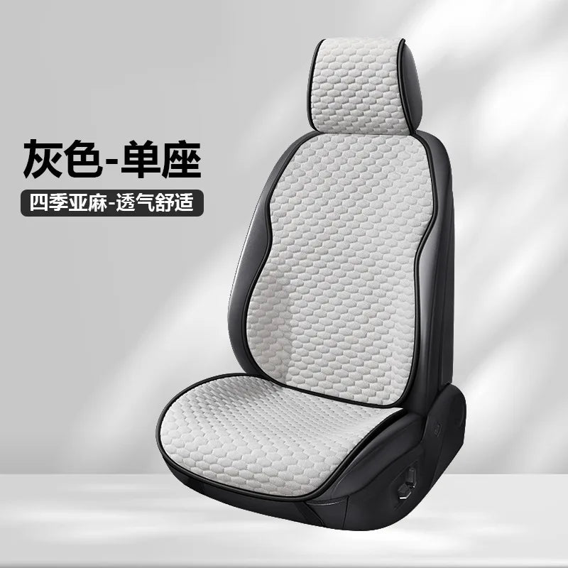 Housse de siège de voiture universelle quatre saisons, coussin de siège confortable et respirant en soie glacée pour sièges de voiture, Protection Stable
