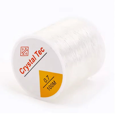 Fil élastique 100 m/rouleau, 2 pièces, fil de Bracelet à la mode pour Bracelet à main, fil de perles à rebond élevé pour la couture
