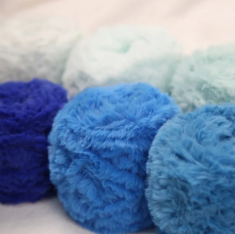Fil de fourrure Super doux, 1 œuf de 100 grammes, fil de fausse fourrure épais et moelleux pour cils, accessoires et couvertures pour écharpe tricotée au Crochet