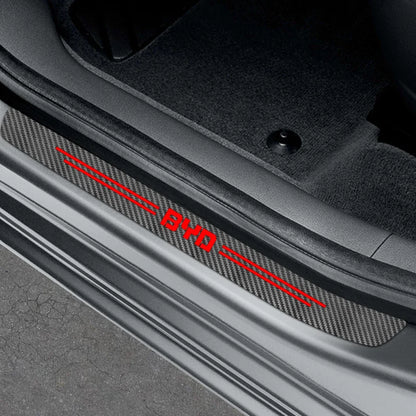 Autocollant de protection de seuil de voiture, 4 pièces, accessoires de voiture pour BYD F3 E6 Yuan Plus Atto F0 G3 I3 Ea1 Song Max Tang Dmi