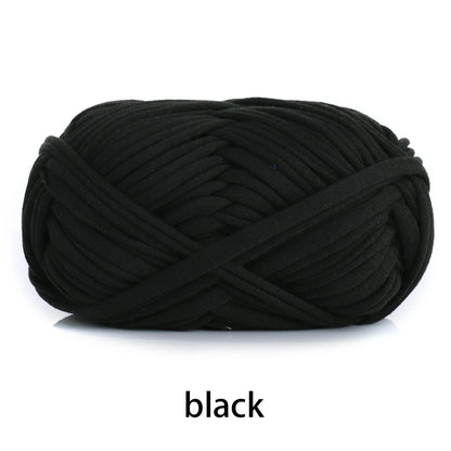 Fil en tissu élastique de 100g 30m de haut, épais, fait à la main, sac tricoté au Crochet, panier de rangement, paquet de matériel de fil au Crochet