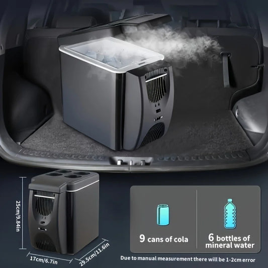 Réfrigérateur de voiture portable, mini réfrigérateur, congélateur, 12V DC, réfrigérateur enfichable, réfrigérateur 6L, refroidisseur thermoélectrique pour fruits