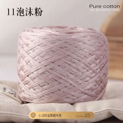 Fil de coton de bambou 100g pour tricoter le fil de coton, ligne Croche, tissu en soie de styliste, frais en été, fil pour bébé tricoté
