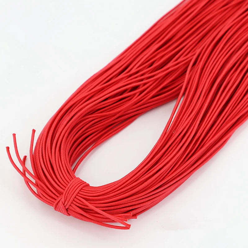 Bande élastique 1.0/ 1.2/ 1.5/ 2.0/ 2.5mm, fil élastique, perles faites à la main pour la fabrication de bijoux, accessoires de couture, bricolage