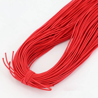 Bande élastique 1.0/ 1.2/ 1.5/ 2.0/ 2.5mm, fil élastique, perles faites à la main pour la fabrication de bijoux, accessoires de couture, bricolage
