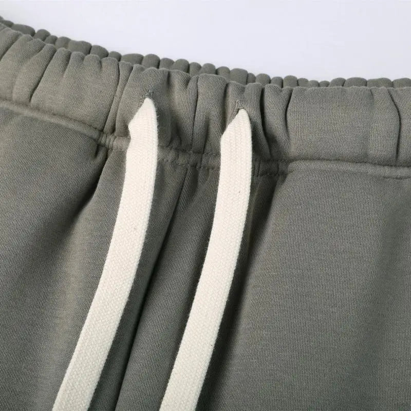 LOGO personnalisé bricolage marque ensembles à capuche Type de mode 2 pièces costume épais polaire Jogging surdimensionné survêtement à capuche + pantalon Streetwear