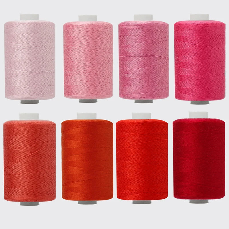 Bobine de fil à coudre 1000 polyester pour maison – broderie, point de croix, 402 yds