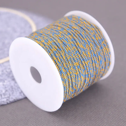Corde de coton pour macramé, ficelle, ficelle, fil, artisanat, couture, tentures murales faites à la main, bohème, fête de mariage, décoration d'intérieur, 1.2mm, 37m