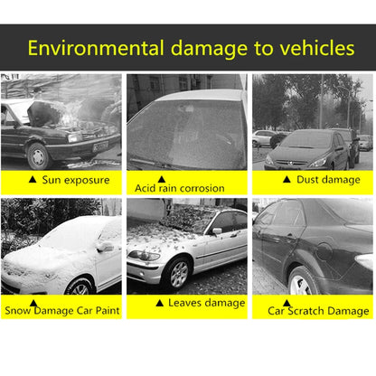 Housse de voiture extérieure complète noire, pare-soleil, Protection anti-poussière avec bandes réfléchissantes universelles pour berline Hatchback SUV