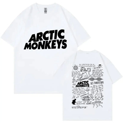 Arctic Monkey Lyrics Limited Design Graphic T Shirts pour femmes, T-shirt en coton, Rock Respzed, Harajuku, Hip Hop Trend Économie, Mode