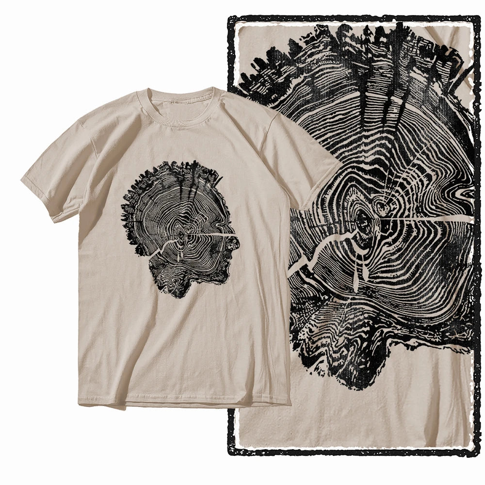 Coolmind MAX yggdrasil printed Exclusive graphic men T shirt 100% cotton big size streetwear men tshirt cool t-shirt tee shirts