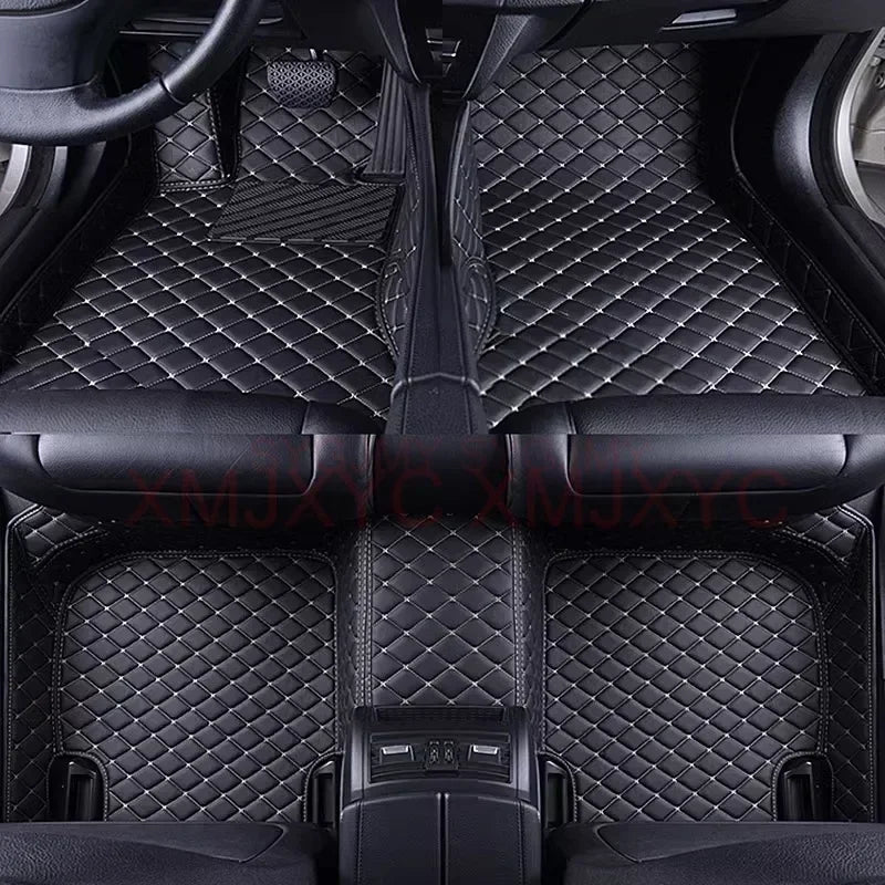 Tapis de Sol de Voiture 3D Personnalisé en Cuir Artificiel, Accessoires d'Nikpour KIT 2008, 2014, 2019, 3008, 4008, 2017-2023