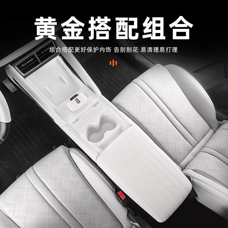 Couvercle de boîte d'accoudoir en Silicone pour Yuan UP 2024, étui de protection antidérapant résistant aux rayures, accessoires de voiture