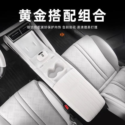 Couvercle de boîte d'accoudoir en Silicone pour Yuan UP 2024, étui de protection antidérapant résistant aux rayures, accessoires de voiture