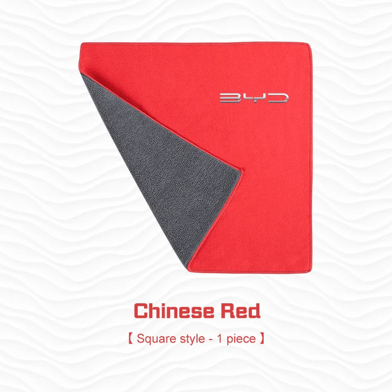 Serviette de lavage de voiture en microfibre et daim, chiffon propre pour BYD Tang F3 E6 Atto Yuan Plus Song Max G3, brosse de nettoyage intérieur, accessoires d'outils