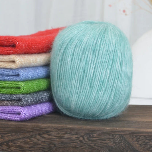 300 g de fil de cachemire à cordon de serrage de haute qualité, utilisé pour un fil de cachemire multicolore crocheté à la main, léger et chaud, adapté au tricot de matériaux de bricolage d'épaisseur moyenne, fabrica