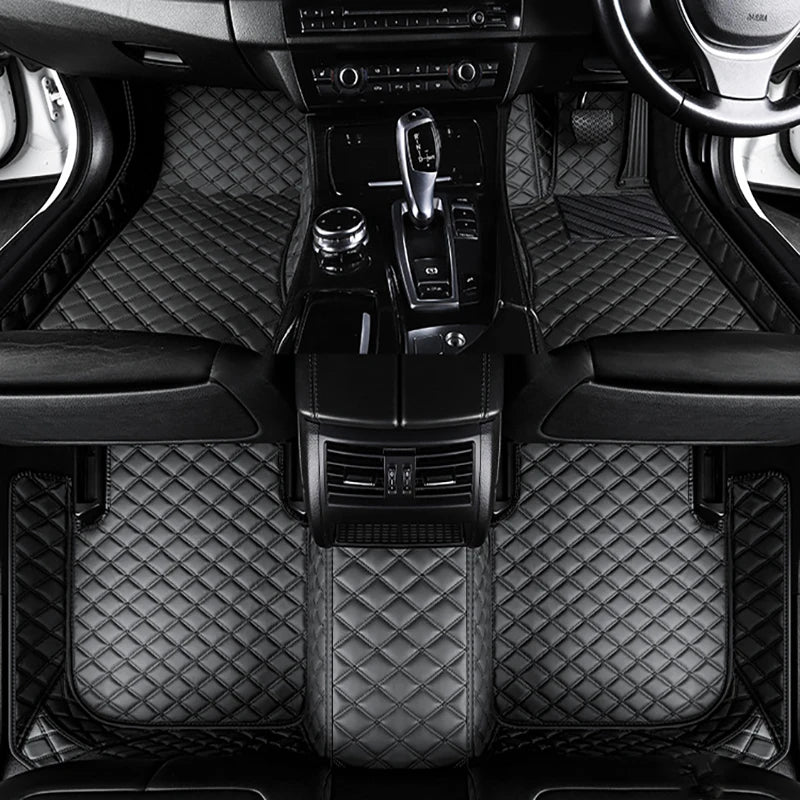 Ensemble complet de tapis de sol de voiture en cuir personnalisé, tapis de pied, accessoires automobiles, BMW F30 2013 2014 2015 2016 2017