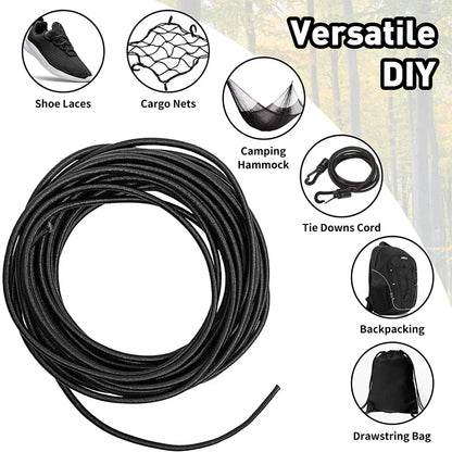 3/4/5/6/8MM noir fort cordon élastique élastique couture vêtements artisanat fournitures bande élastique élastiques corde bandes accessoires