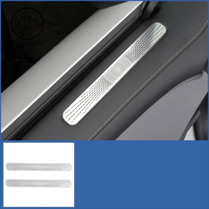 Couverture de haut-parleur audio intérieur de voiture pour Geely ZEEKR, couverture d'œuvres d'art, garniture de porte, accessoires de garniture, 7X, 2024, 2025, 2026