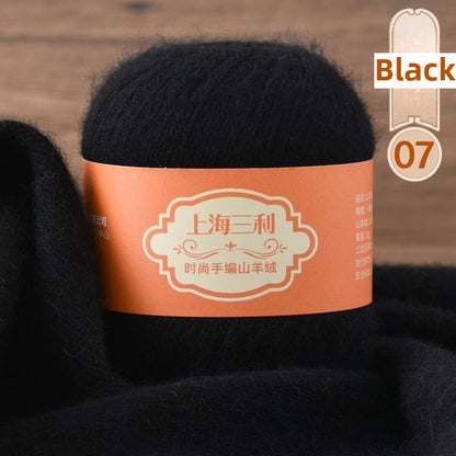 Fil de cachemire mongol chaud 100 g/ensemble, 3 plis, pour pull, gants, Crochet, écharpe à tricoter, fil de laine, doux pour la peau, uni, 100%