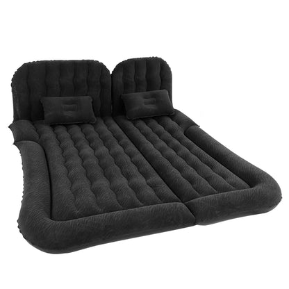 Lit de voyage pour voiture, matelas de voiture floqué en PVC, coussin de repos gonflable doux pour dormir, multifonction pour voyage en voiture en plein air, famille