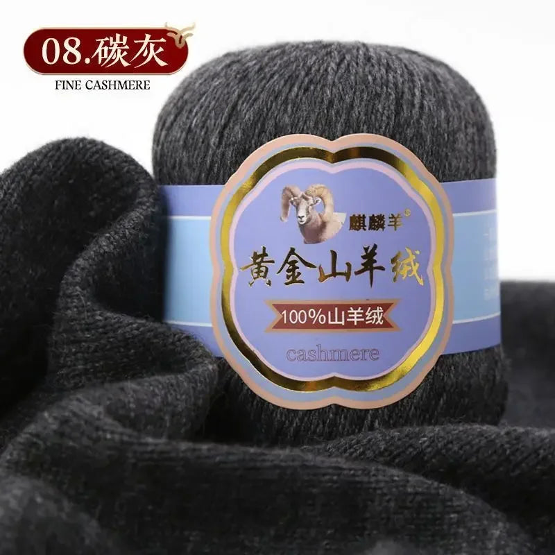 Fil de laine 100 cachemire pour optique moyenne ogo, écharpe, chaussettes, glafraîchement, chaud, 3 plis, crochet, doux pour la peau, 100% g/ensemble