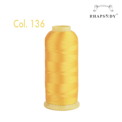 Fil à broder en Polyester 5000m 40WT, pour Machine à broder Brother Singer Janome Babylock, couture à domicile 120D/2 variétés de couleurs