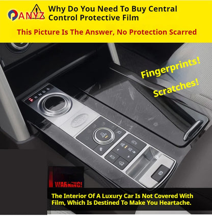Film transparent en TPU pour accessoires d'intérieur Lynk & Co 09 EM-P 2024, panneau d'engrenage, Console centrale GPS, Protection PPF anti-rayures