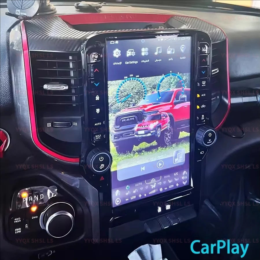 Autoradio Android13 à écran tactile, pour Dodge Ram 2019 – 2021, GPS, Carplay, lecteur vidéo multimédia, stéréo, Navigation, casque, 13.6 pouces