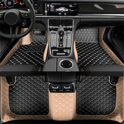 Tapis de sol de voiture en cuir sur mesure pour HYUNDAI, tapis, tapis, repose-pieds, accessoires, détails intérieurs, coupé Genesis, Fête 20, Fête 25, Fête 35