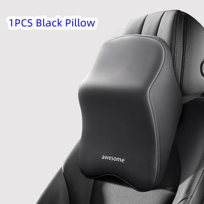 Appui-tête de soutien lombaire pour voiture, oreiller lombaire en mousse à mémoire de forme, oreiller universel doux pour le cou, coussin de siège de voiture