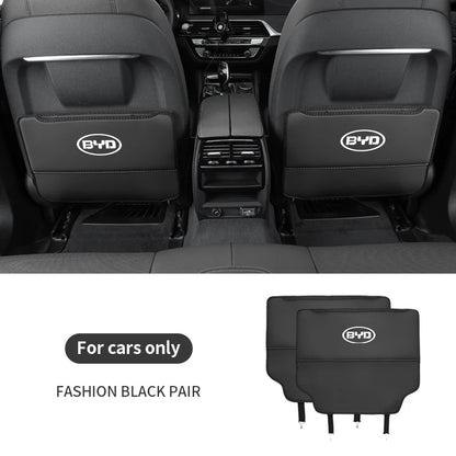 Pour BYD Atto 3 Tang F3 E6 Yuan Plus Song Max F0 Qin G3 I3 Han siège de voiture stockage arrière dossier Anti-usure coussin Anti-coup de pied
