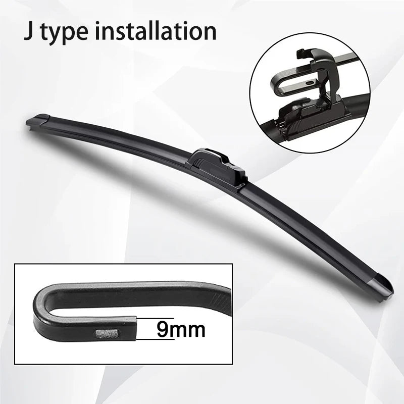 Essuie-glace de voiture en caoutchouc souple de type U, sans os, silencieux et Durable, pour BMW X5 E53 2000 – 2006, 24 