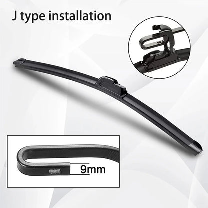 Essuie-glace de voiture en caoutchouc souple de type U, sans os, silencieux et Durable, pour BMW X5 E53 2000 – 2006, 24 "+ 22"