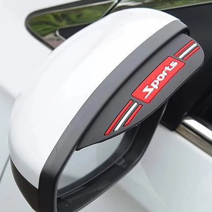 2 pièces rétroviseur de voiture universel sourcil de pluie imperméable, miroir de recul miroir réfléchissant miroir de recul PVC imperméable Rai
