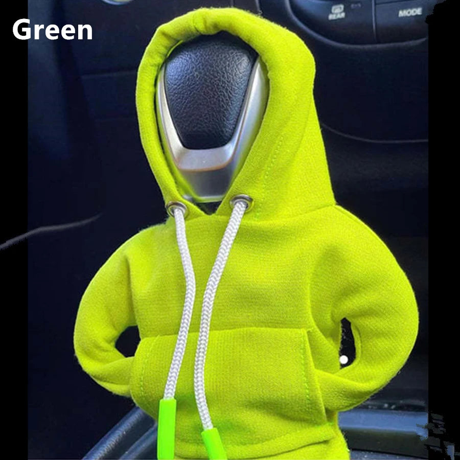 Sweat à capuche à la mode pour voiture, couvercle de pommeau de levier de vitesse, poignée manuelle, décoration de levier de vitesse, accessoires d'intérieur automobile, nouvelle collection 2024