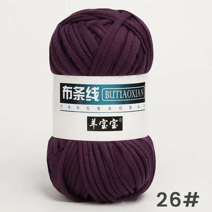 Fil épais de 100g, tissu coloré Super doux, bande de fil pour tricoter à la main, sac tissé, panier de tapis, matériel tricoté à la main, bricolage