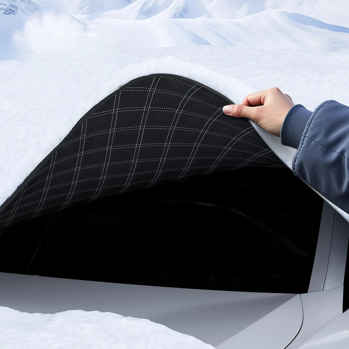 Couverture de pare-brise de voiture, bouclier de neige imperméable, auvent d'extérieur d'hiver, demi-couvercle de protection, pare-soleil de fenêtre avant externe